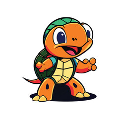 Turtle graphic vector EPS