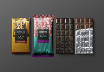 Chocolate Bar Mockup Packaging