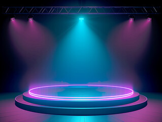 stage with spotlight