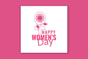 women's day banner design social media post