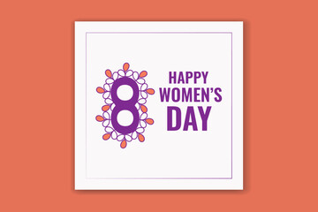 women's day banner design social media post