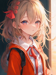 a cute anime girl