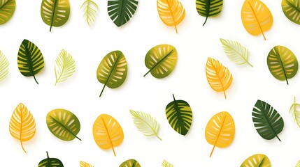 seamless background picture with leaf pattern, leaves, trees, tree branches