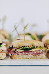 sandwich with bacon and cheese