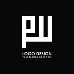 PU PU Logo Design, Creative Minimal Letter PU PU Monogram