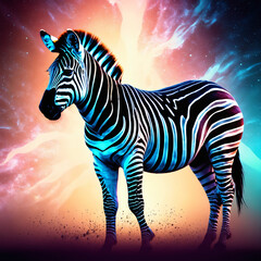 zebra in the sky, HD Wallpaper