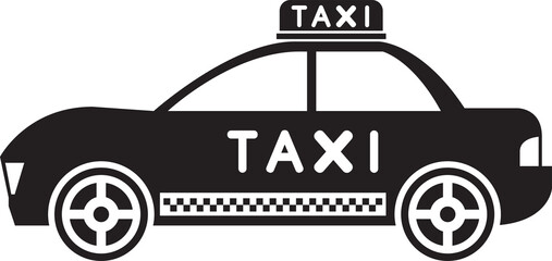 Taxi Glyph Icon  © bigpa