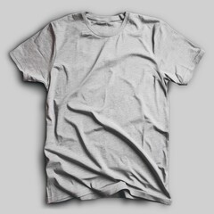 Plain gray t-shirt mock up