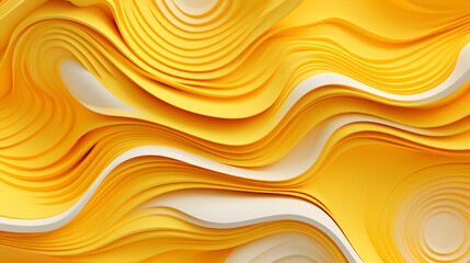 Abstract orange wavy background. 3d rendering, 3d illustration. Abstract folded paper effec,,
Abstract fluid 3d wave in motion background yellow color. suitable background and wallpaper
