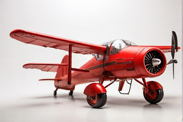 biplane isolated on white