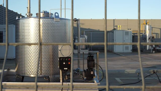 guarded propane gas storage facility