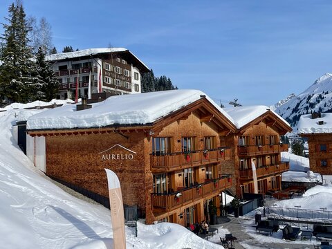 Aurelio - luxury chalets in noble skiing resort Lech , Arlberg, Austria, 21.01.2024.