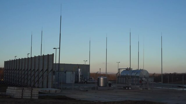 modern secure Gas storage facility