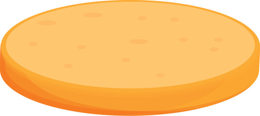 Middle bun slice icon cartoon vector. Smash culinary. Protein melted