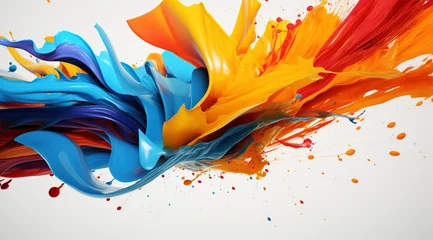 Foto auf Acrylglas HD abstract background of Colorful fluid smoke effect desktop wallpaper, fluid abstract background, Colorful abstract wallpaper © s1pkmondal143