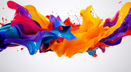 HD abstract background of Colorful fluid smoke effect desktop wallpaper, fluid abstract background, Colorful abstract wallpaper