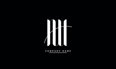 NW, WN, N, W Abstract Letters Logo Monogram