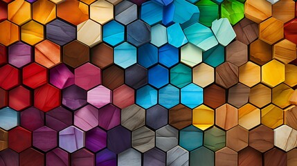 Dynamic Geometry: Abstract Background with Colorful Patterns and Modern Design