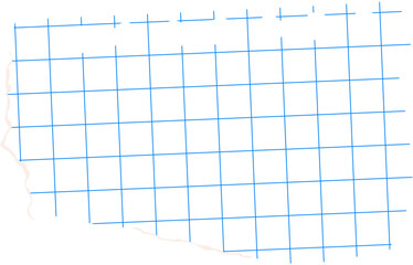 Checkered paper piece for collages.