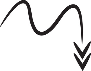 Curved and Doodle Arrow