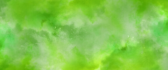 Fototapeta na wymiar colorful green watercolor background. watercolor background with dots. modern green grunge texture. abstract splash background.