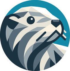 Geometric sea otter png