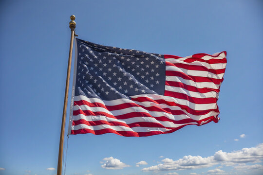 photo of the United States flag flying 6