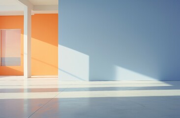 Obraz premium 3d render of a modern building, background, wallpaper 