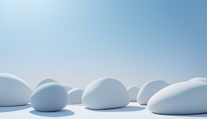 white eggs on blue sky background, background, wallpaper 