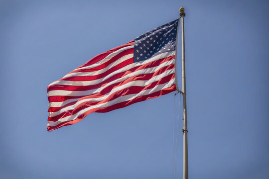 photo of the United States flag flying 12