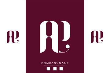Alphabet Letters AE or EA Logo Monogram