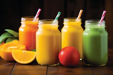colorful and energizing smoothies. exquisite visual effects