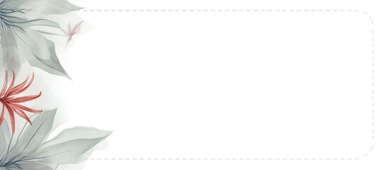 abstract background, template for business card, voucher, flyer with floral pattern