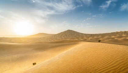 Fototapeta na wymiar Hot desert sands . camel caravan desert landscape humans nature wallpaper travel adventure