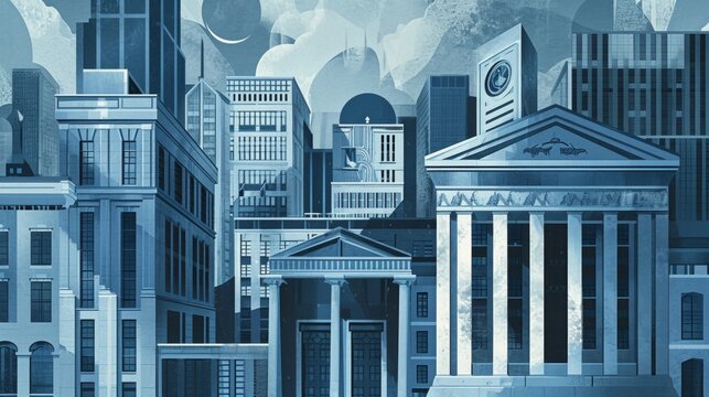 Banking Industry: Bank Buildings and Vaults and conceptual metaphors of Trust and Finance