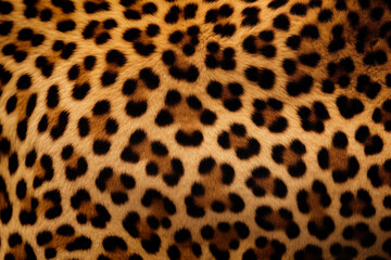 Spotty leopard fur as background. Jaguar skin texture