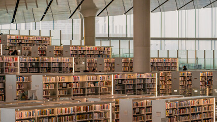 the famous library of qatar.