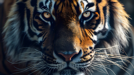 Close up Portrait of a Tiger in the wild