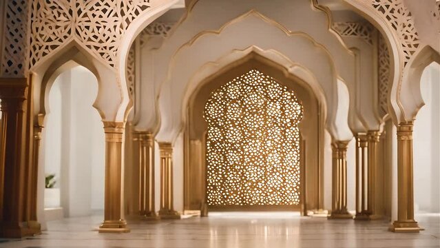 entrance to the mosque generative AI 