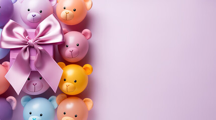 Obraz premium Top view toy for kids
