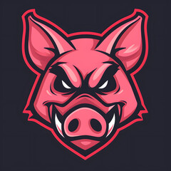 Logo illustration of a Hog