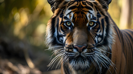 Fototapeta premium portrait of a tigers face