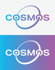 cosmos logo. blue-purple gradient cosmos logo