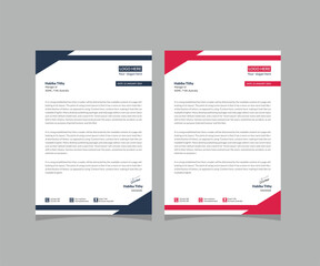 Modern corporate letterhead design Template, a4 letterhead design, business vector letterhead
