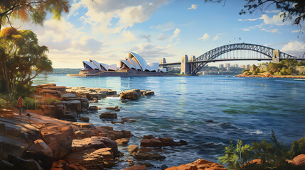 Illustration of the Sydney Harbour Bridge