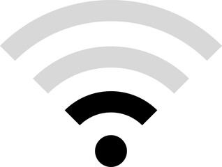 Wifi Signal Icon. Wireless internet symbol.