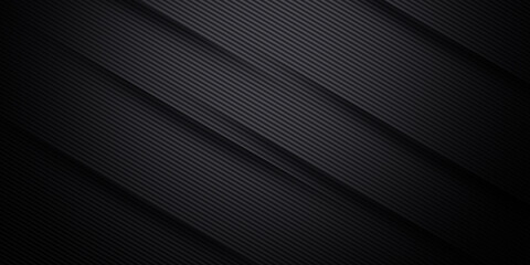 Dark black neutral abstract background for presentation design. Simple black abstract banner background
