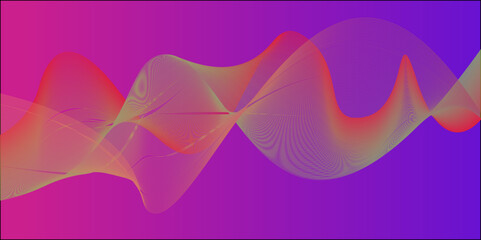 abstract wavy background with gentle curves. colorful curves wallpaper.