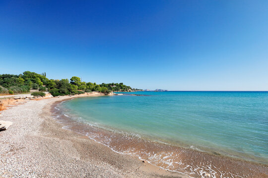 The beach Limanakia of Agios Emilianos cape of Argolida in Peloponnese, Greece
