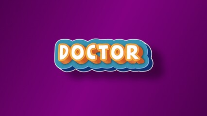 3D Doctor text banner art